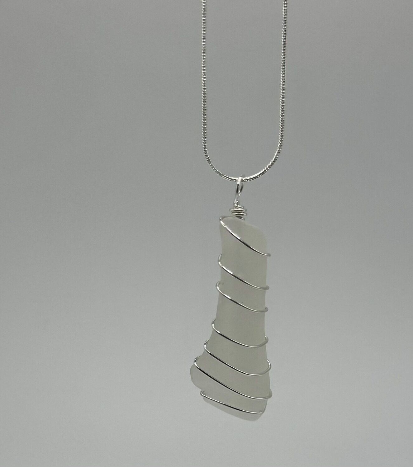 White Sea glass