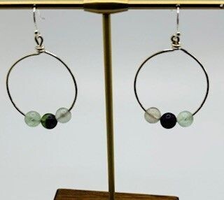 Fluorite Hoops