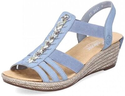 RIEKER sandale 62418 bleu