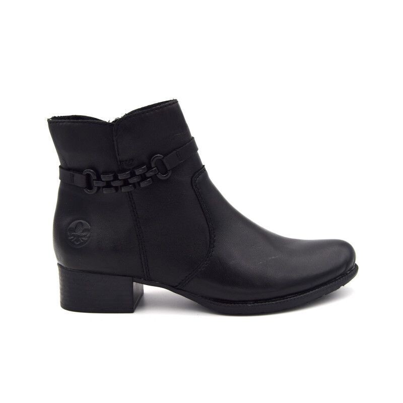 RIEKER 78676 bottine femme noir