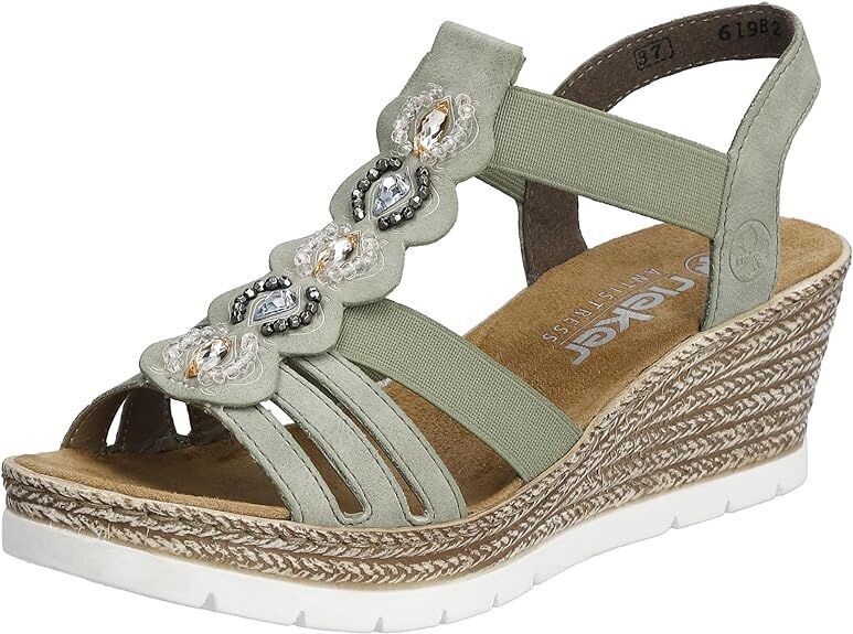 RIEKER 619B2 sandale femme vert