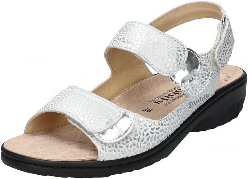 MEPHISTO GETHA sandale MOBILS blanc argent