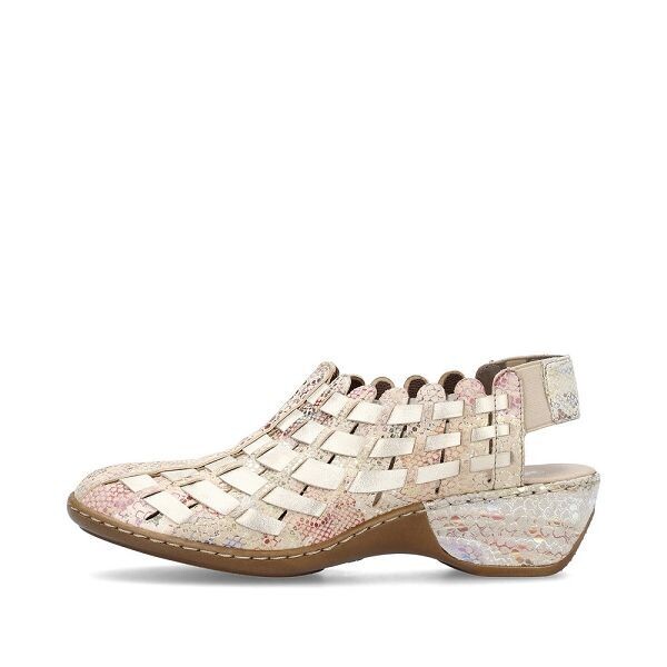 RIEKER 47156 sandale femme rose silver