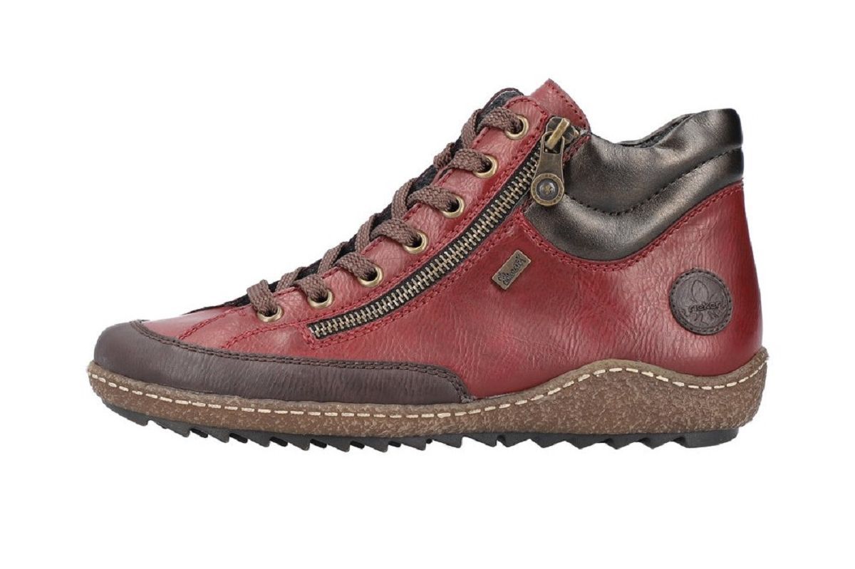 RIEKER L7500 bottine femme bordeaux