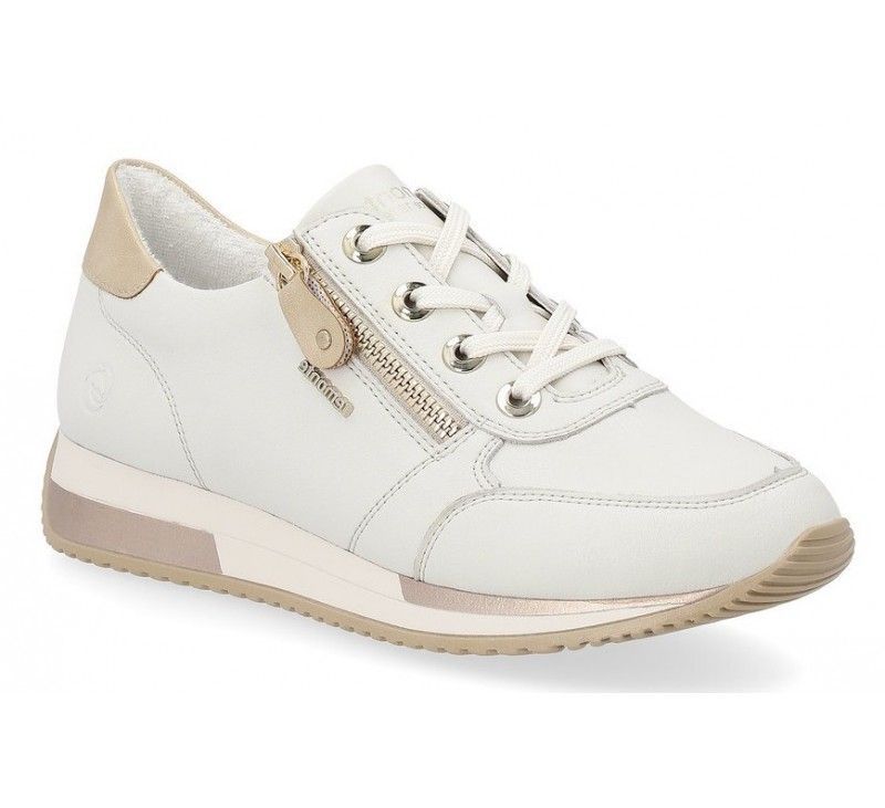 REMONTE D0H11 derby femme blanc cassé