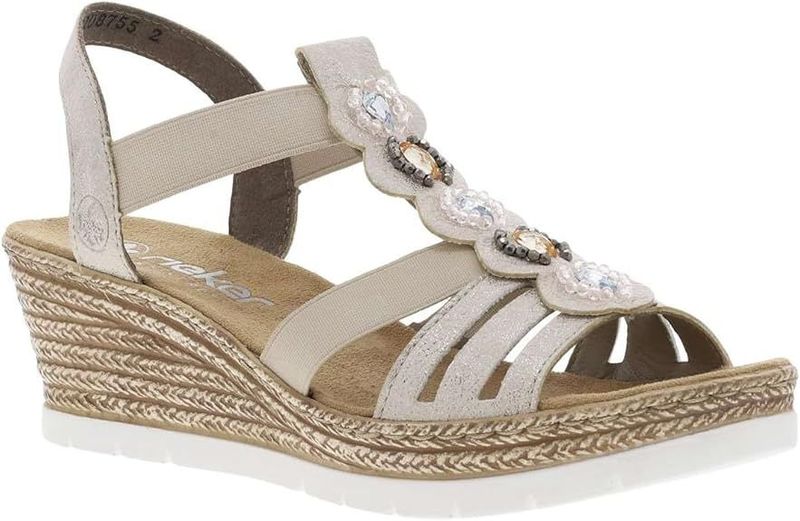 RIEKER 619B2 sandale femme beige