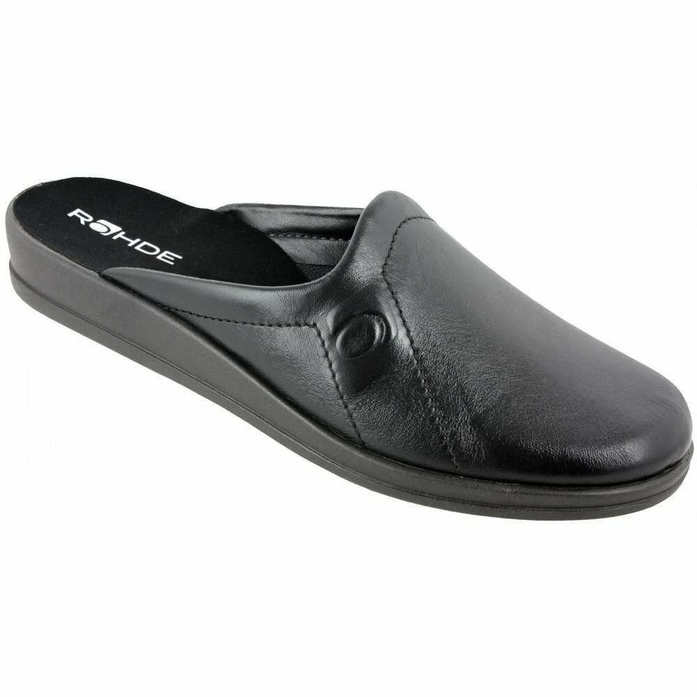 ROHDE mule cuir homme 1558  noir