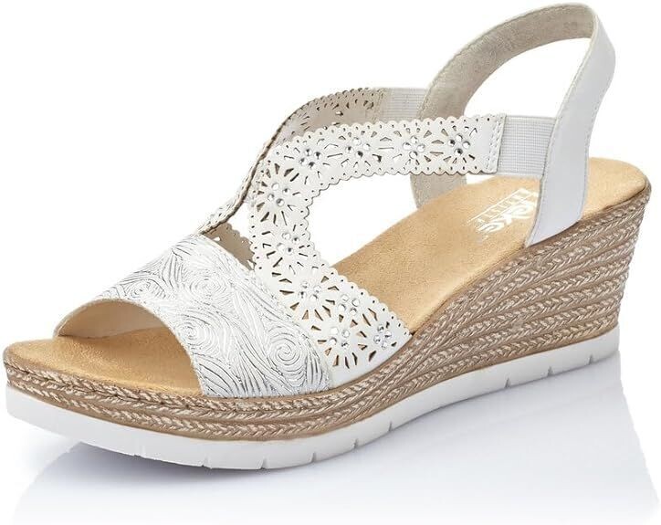 RIEKER 61916 sandale femme blanc RIEKER 61916 sandale femme blanc