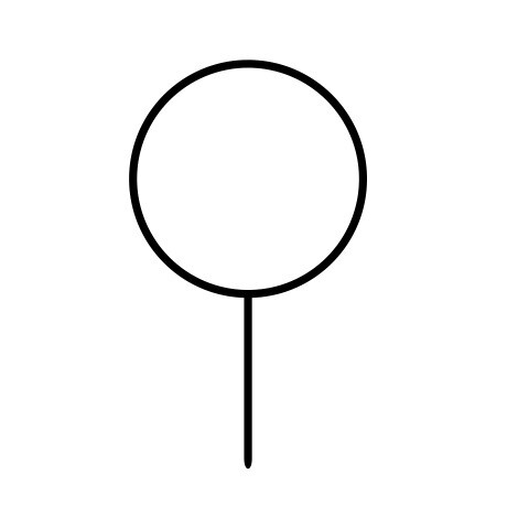 Circle Cake topper