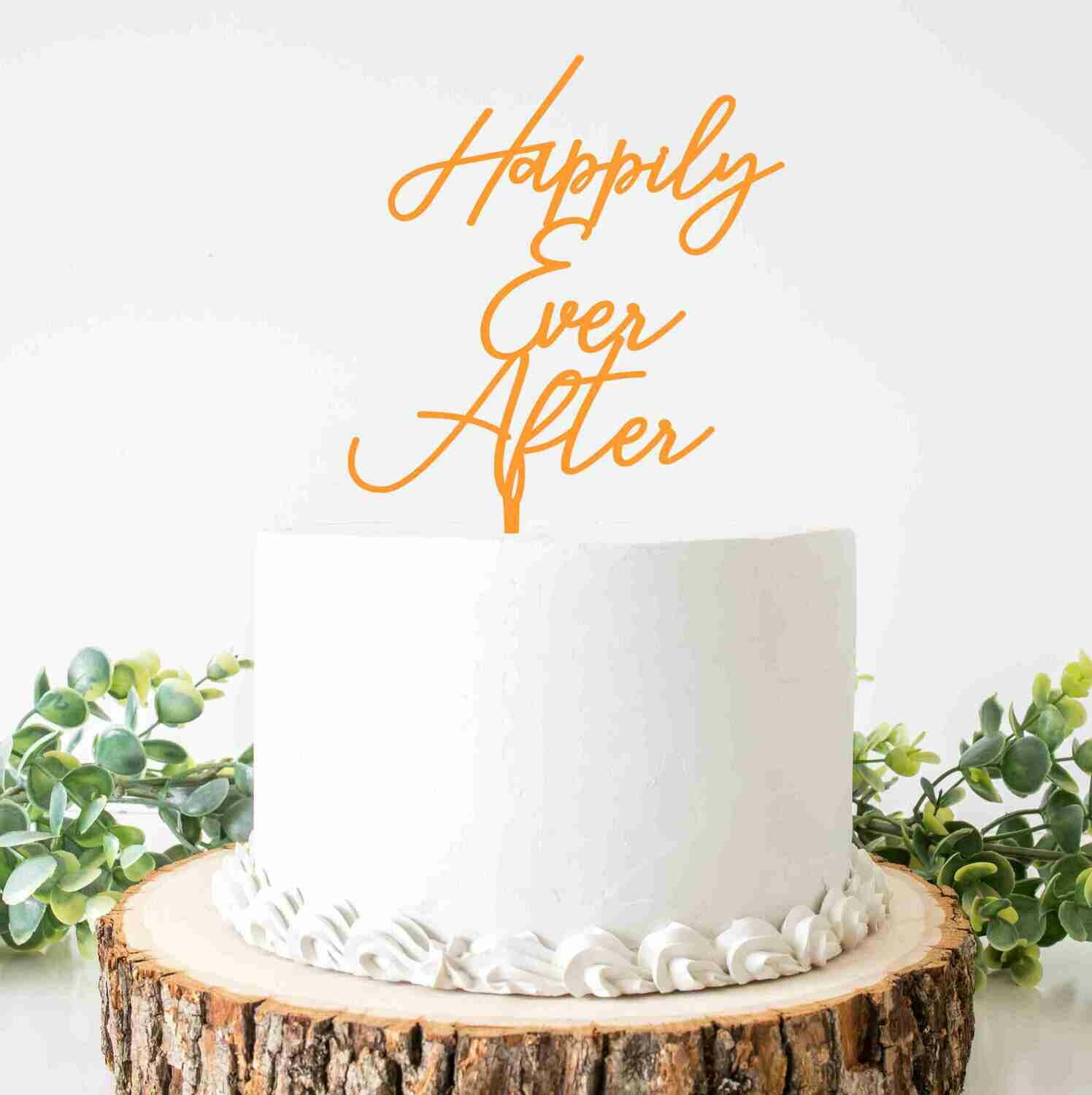 Happily Ever After cake topper