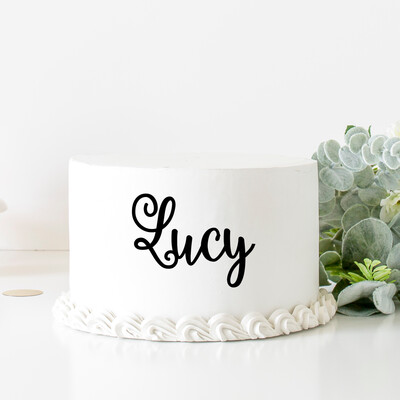 Personalised cake charm topper