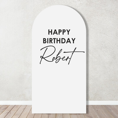 Personalised Happy Birthday acrylic sign (Artisan Font)