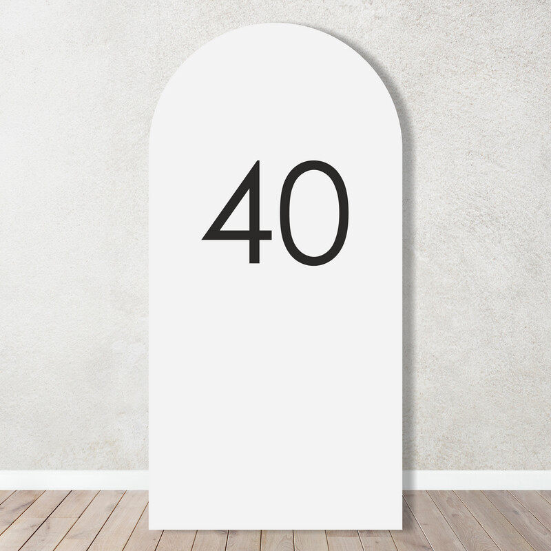 Birthday age number acrylic sign