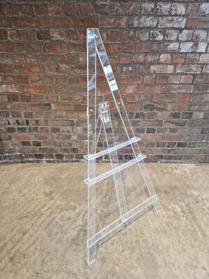 Large acrylic easel stand studio sign Perspex decor