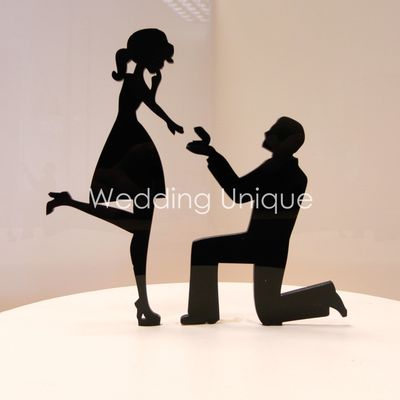 Proposal silhouette cake topper Proposal silhouette cake topper