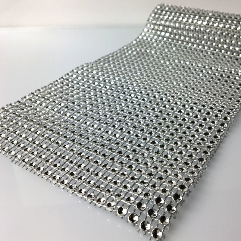 FAUX Diamante ribbon mesh cake trim