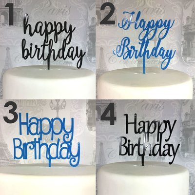 Happy Birthday Cake Toppers(choose your style)