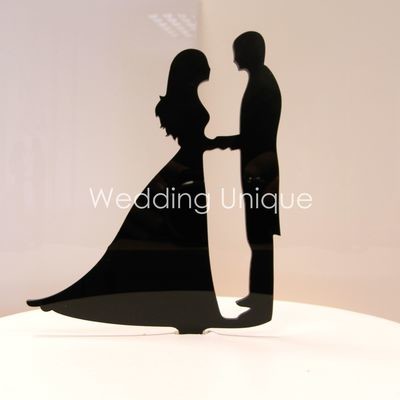 Bride and Groom silhouette Cake Topper, Wedding cake topper