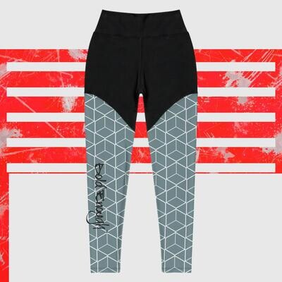 "Bold Enough" Sports Leggings With a Pattern Design