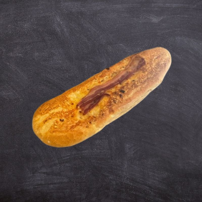 Kaas-ui-spek stokbrood