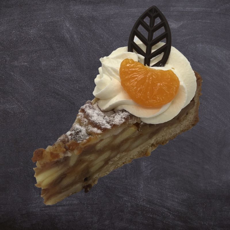 Appelpunt met slagroom