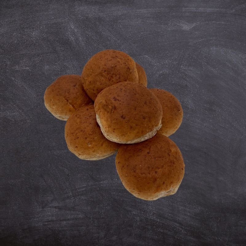 Zak bruine bolletjes