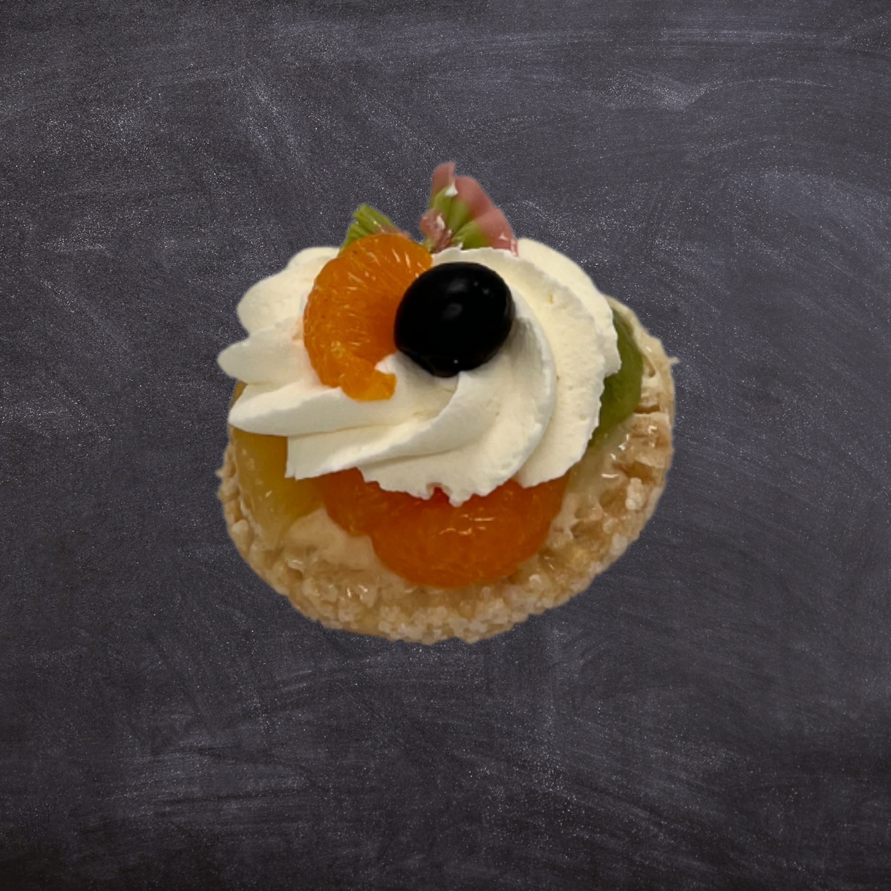 Vruchtenschelp met slagroom