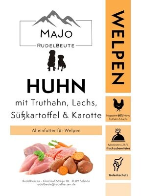 Huhn mit Truthahn, Lachs, Süßkartoffel & Karotte 6 kg