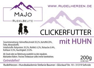 Clickerfutter mit Huhn