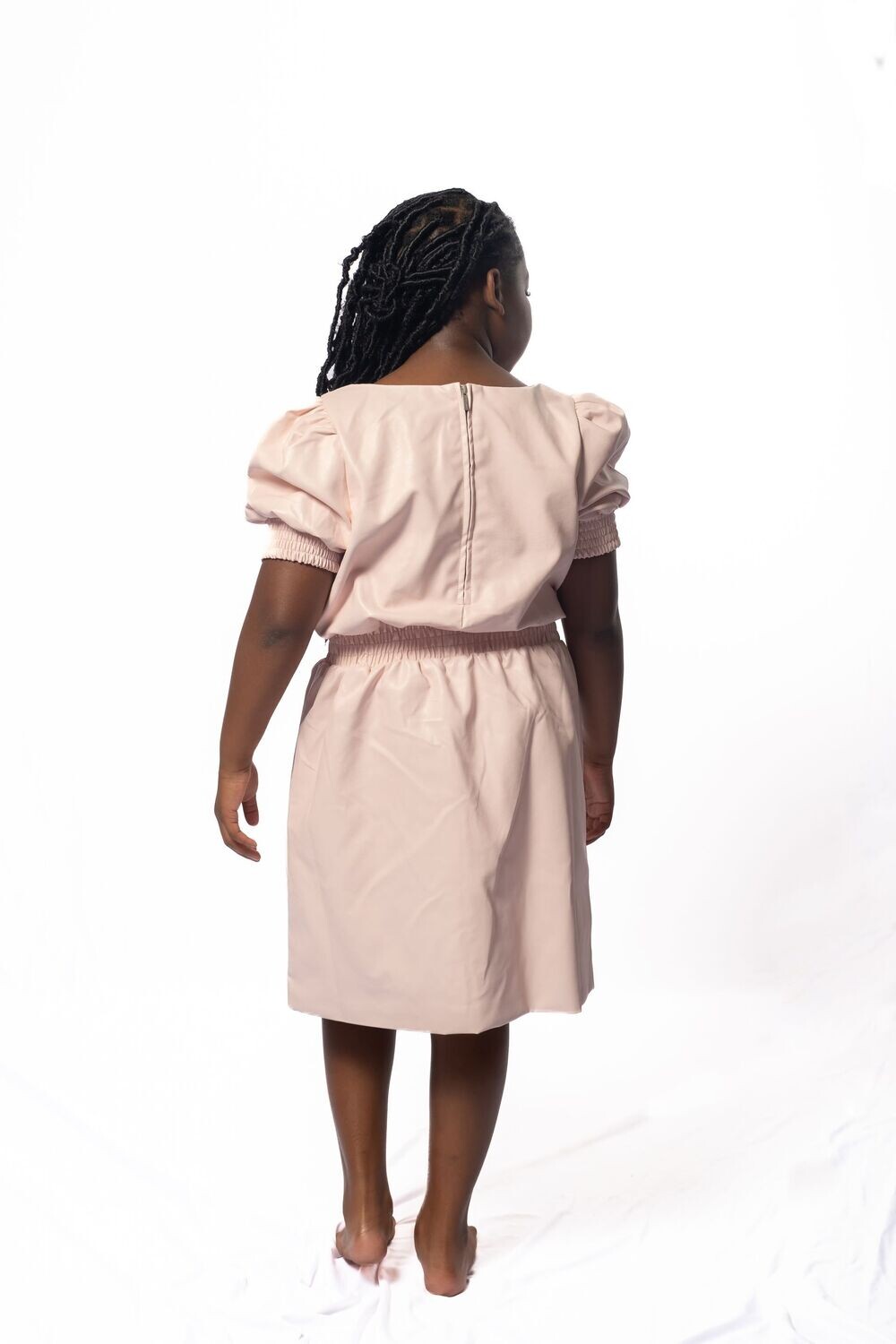 Habitual Kids Puff Sleeve Faux leather
