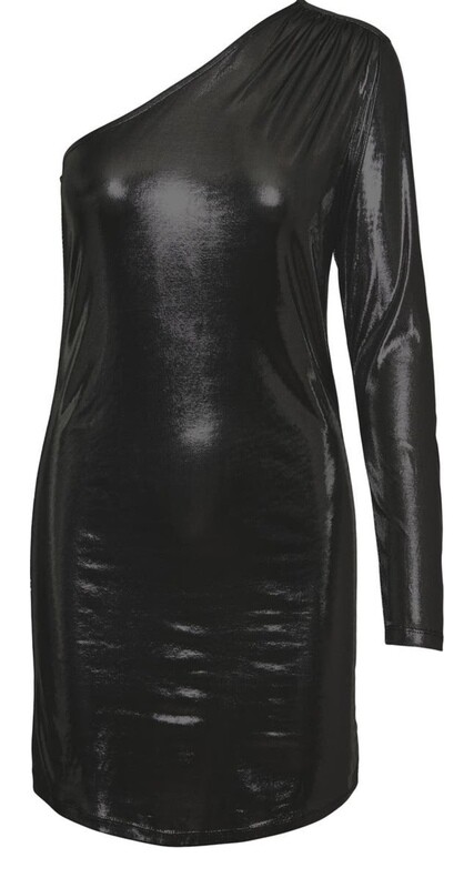 VERO MODA Faux Leather One-Should Minidress
