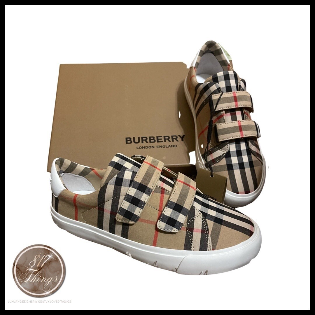 Burberry Mini Markham Check Sneaker