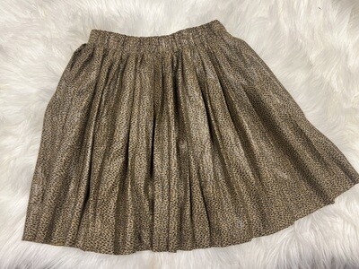 Zara Leopard Print 
Pleated Skirt