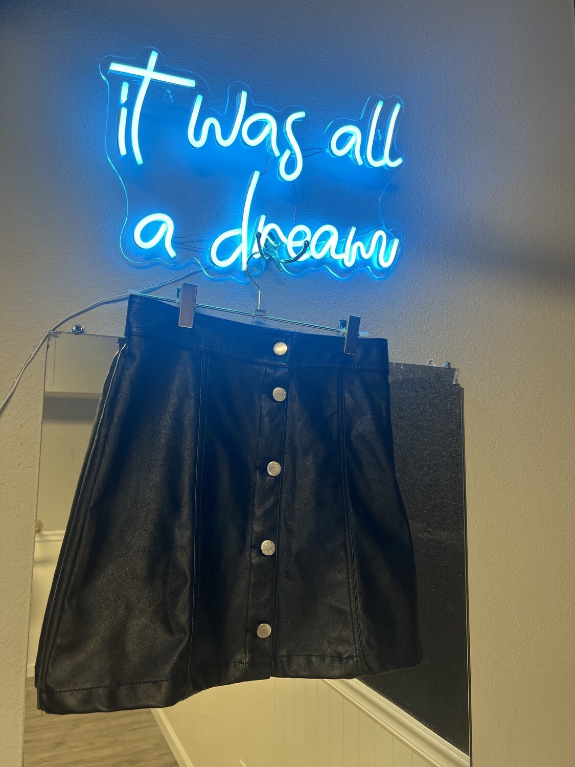H&M Faux Leather Skirt