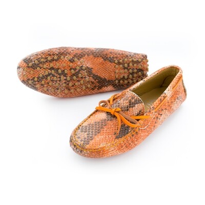 Mocasines Serpiente Naranja