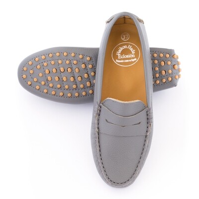 Mocasines Tania Buggi Gris