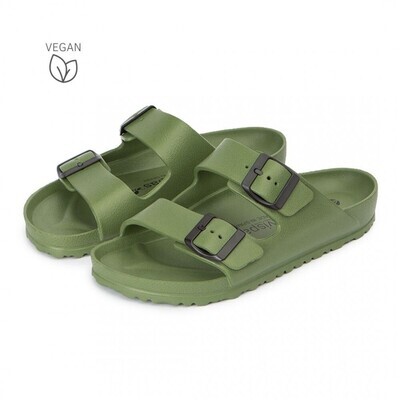 Sandalia Unisex  Bio EVA Hebillas Kaki New Coachella