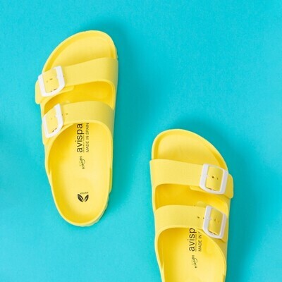 Sandalia Bio EVA Hebillas Amarillo New Coachella