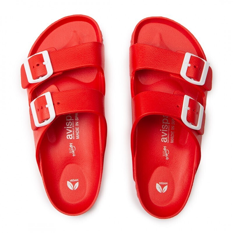 Sandalia Bio EVA Hebillas Rojo New Coachella