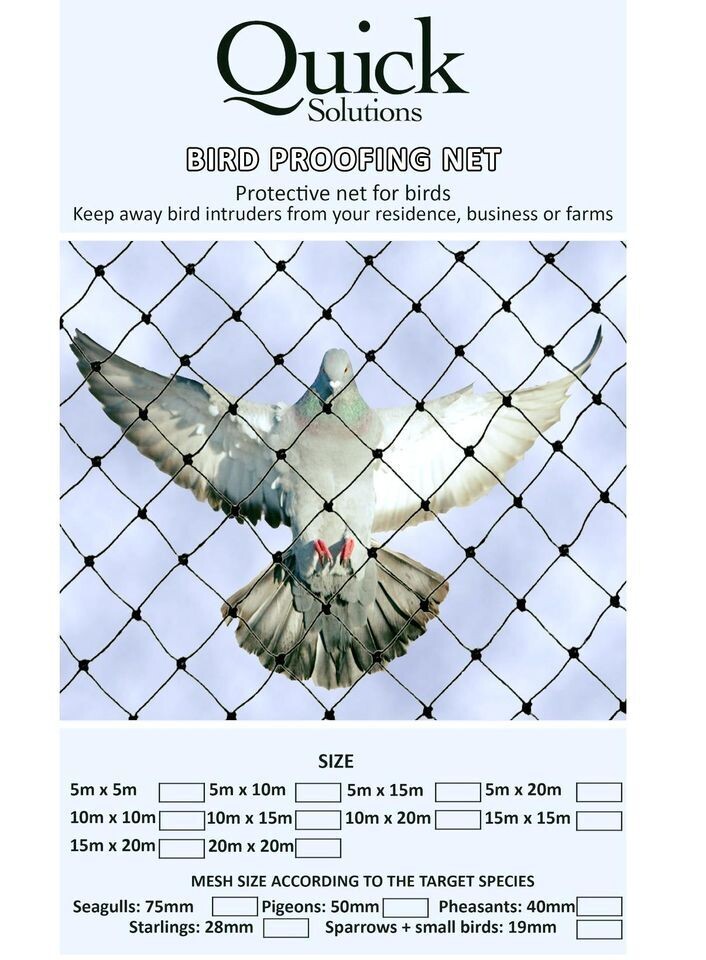 Bird Proofing Net 5x5m - 50mm(mesh)