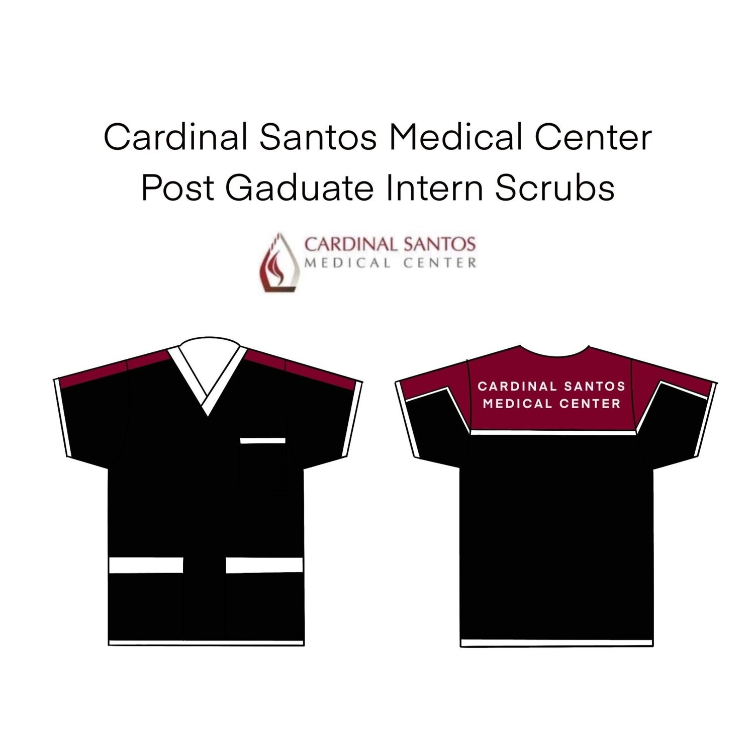 Cardinal Santos - Post Graduate Intern Scrubs