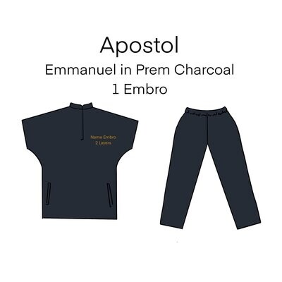 Apostol - Emmanuel Scrubs in Premium Charcoal