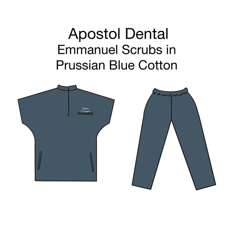 Apostol - Emmanuel Scrubs in Luxe Lite Charcoal 
