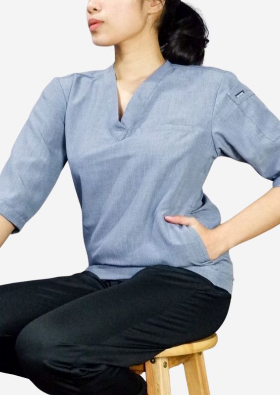 3/4 Sleeves  Scrubs Set (Unisex)