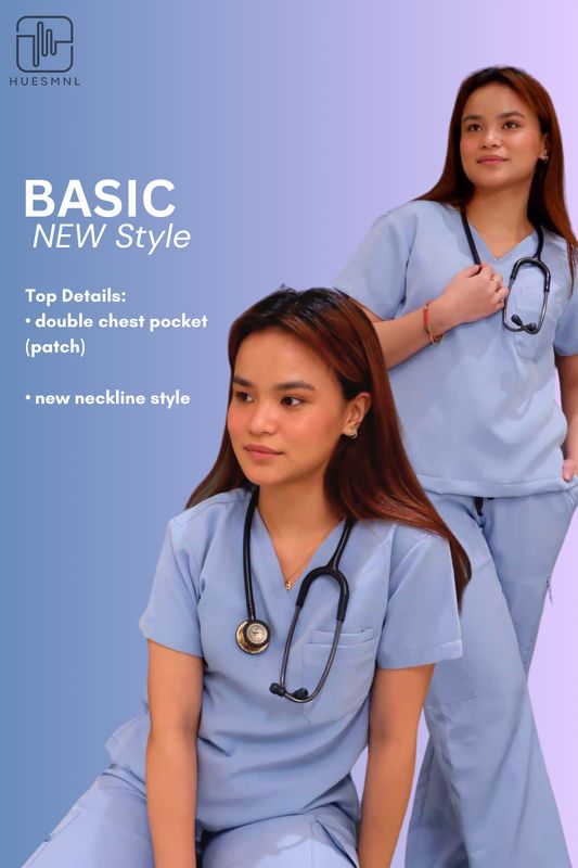 Basic Scrubs V-Neck Set - New Style (Unisex)