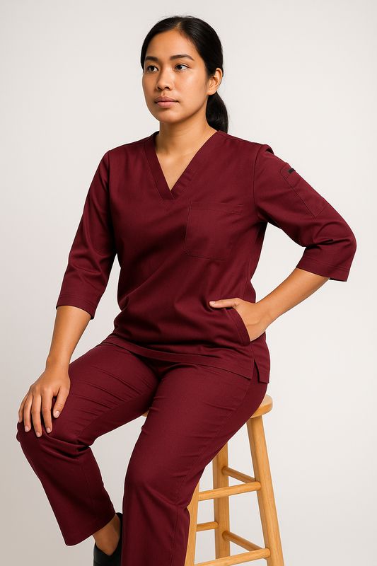 3/4 Sleeves  Scrubs Set (Unisex)