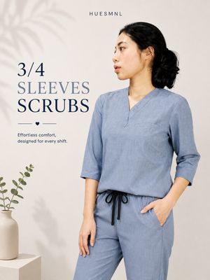 3/4 Sleeves Scrubs Set (Unisex) 3/4 Sleeves Scrubs Set (Unisex)