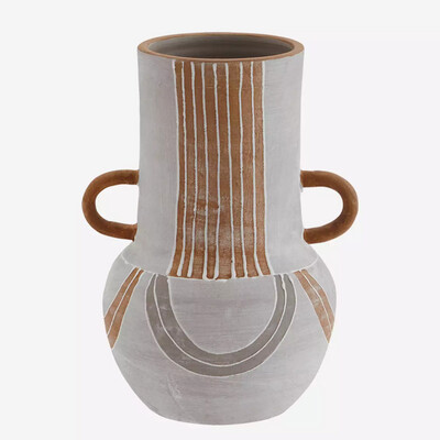 Vase TERRACOTTA Gris D20,5 x H26,5cm - MadamStoltz