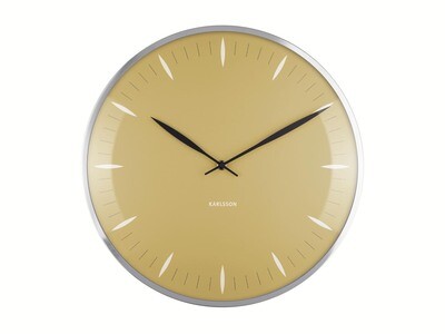 Horloge Leaf Jaune D40cm - Karlsson