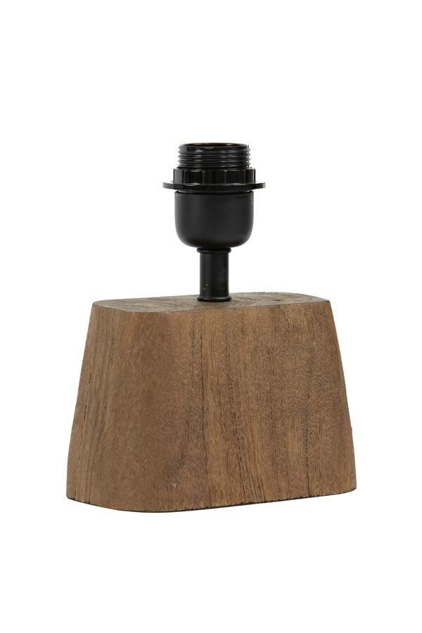 Pied de lampe KARDAN H21cm Bois brun - LIGHT & LIVING